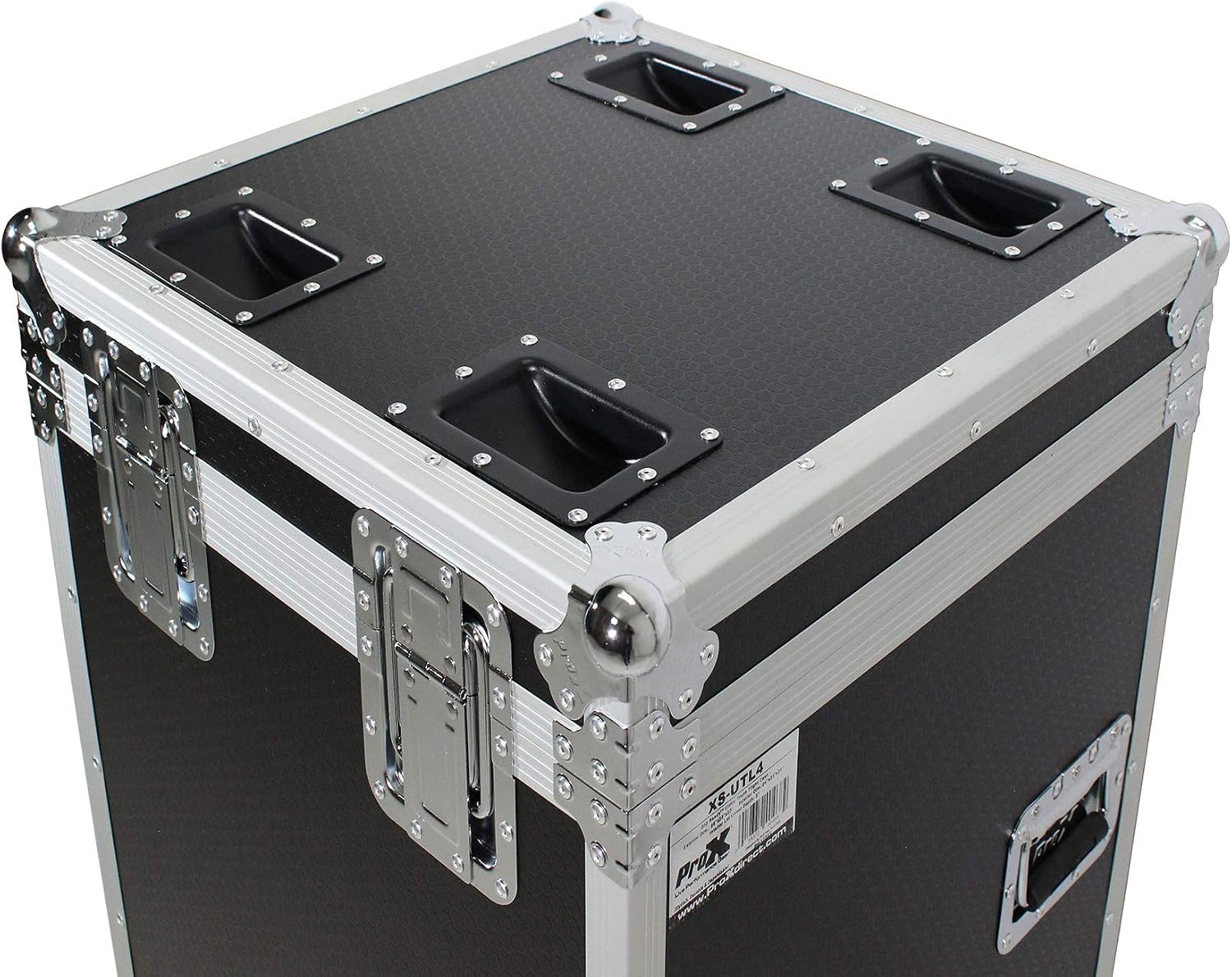 ProX XS-UTL4 ATA Utility Flight Travel Heavy-Duty Storage Road Case with 4" in casters – 22.5"x22.5"x25" Exterior
