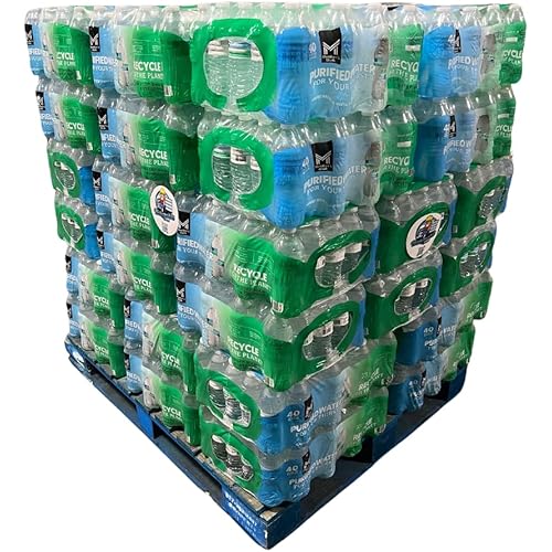 Generic MM (16.9 Oz) - Full Pallet - 40 Bottles per Case, Pallet of Water 48 Cases (Total 1920 Bottles)