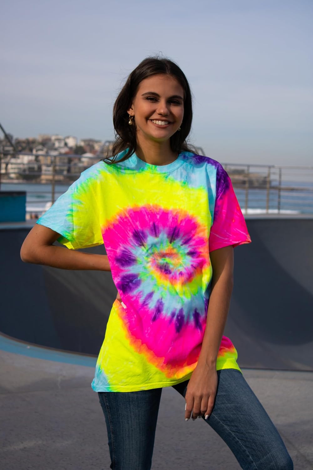 Colortone Tie Dye T-Shirts for Men and Women - Unisex Short Sleeve Tie-Dye T Shirts for Adults - Image 3