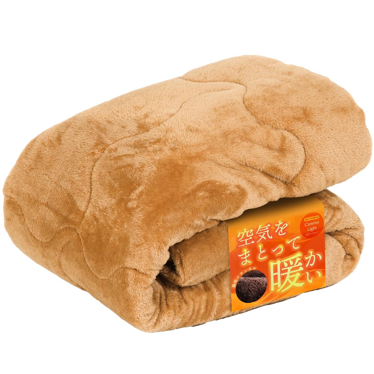 System K Comforter [Long Hair Flannel Warm Flannel Futon] Smooth Touch Washable Bedding Light Warm Comforter Fluffy Soft Blanket Anti-Static Treatment Single Beige-image-15
