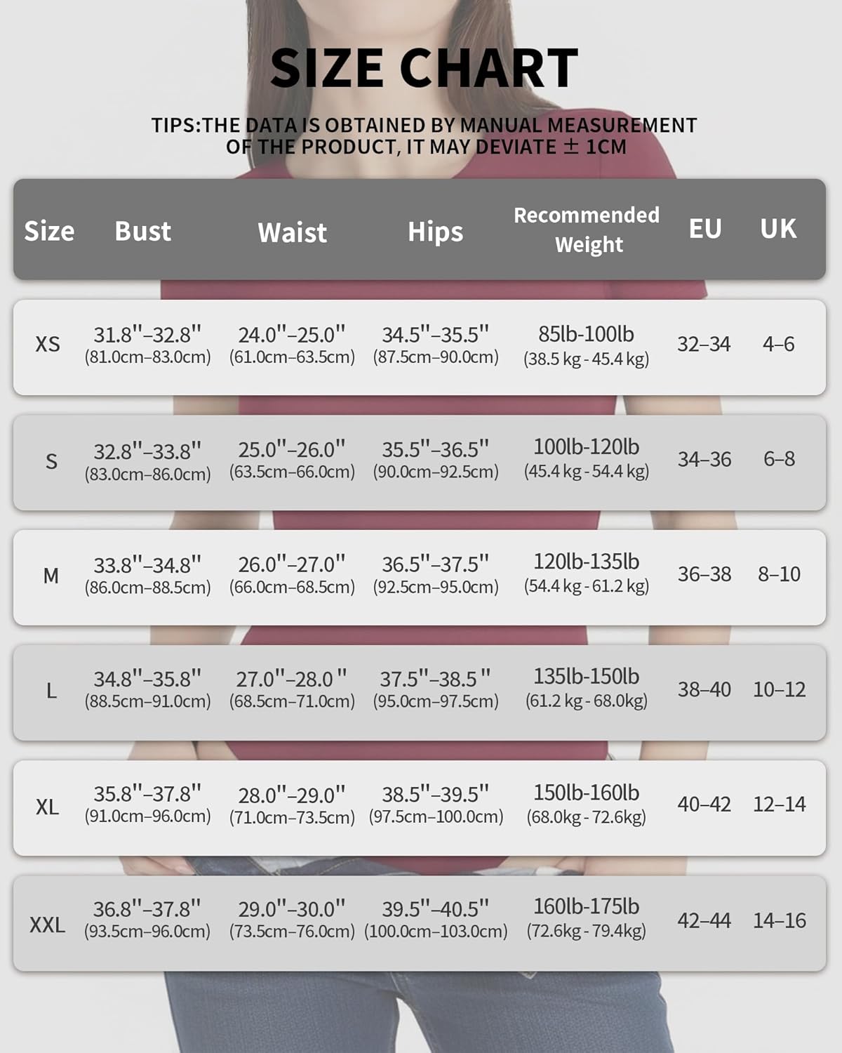 ALGALAROUND Double Lined Short Sleeve Bodysuit for Women Basic T Shirts Body Suits - Image 5