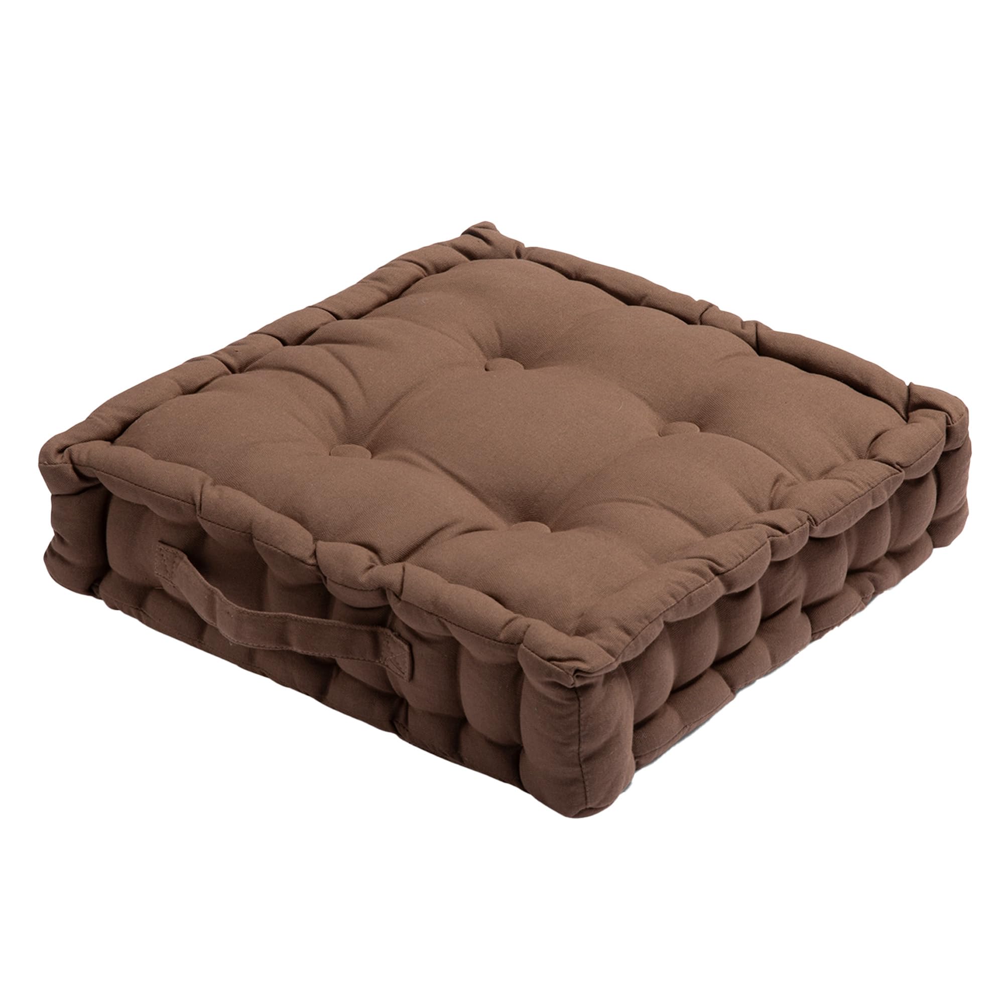 Home Sweet Home UK Adult Chunky Booster Cushion, Portable Breathable 100% Cotton Seat Pad for Car, Office, Home, Chair Cushion for Elderly Post-Operative, Wheelchair & More - 45cm x 45cm