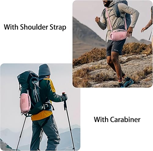 Miniatura 16 de Funda de silicona compatible con JBL Charge 5 portátil impermeable Bluetooth altavoz (funda de silicona negra) Negro cubierta,azul