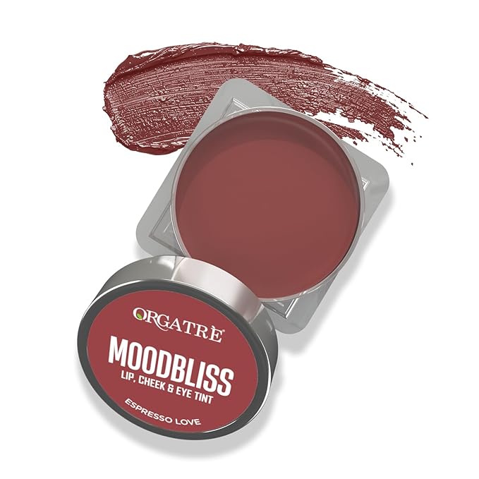 Orgatre Moodbliss Lip, Cheek & Eye Tint with Goodness of Kojic Acid & Retinol (Espresso Love, 8GM)