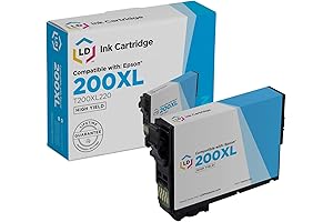 LD Products Remanufactured Ink Cartridge for Epson 200XL Cyan