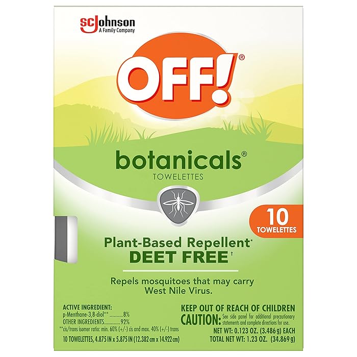 Buy OFF! Botanicals DeetFree Insect Repellent Wipes, PlantBased
