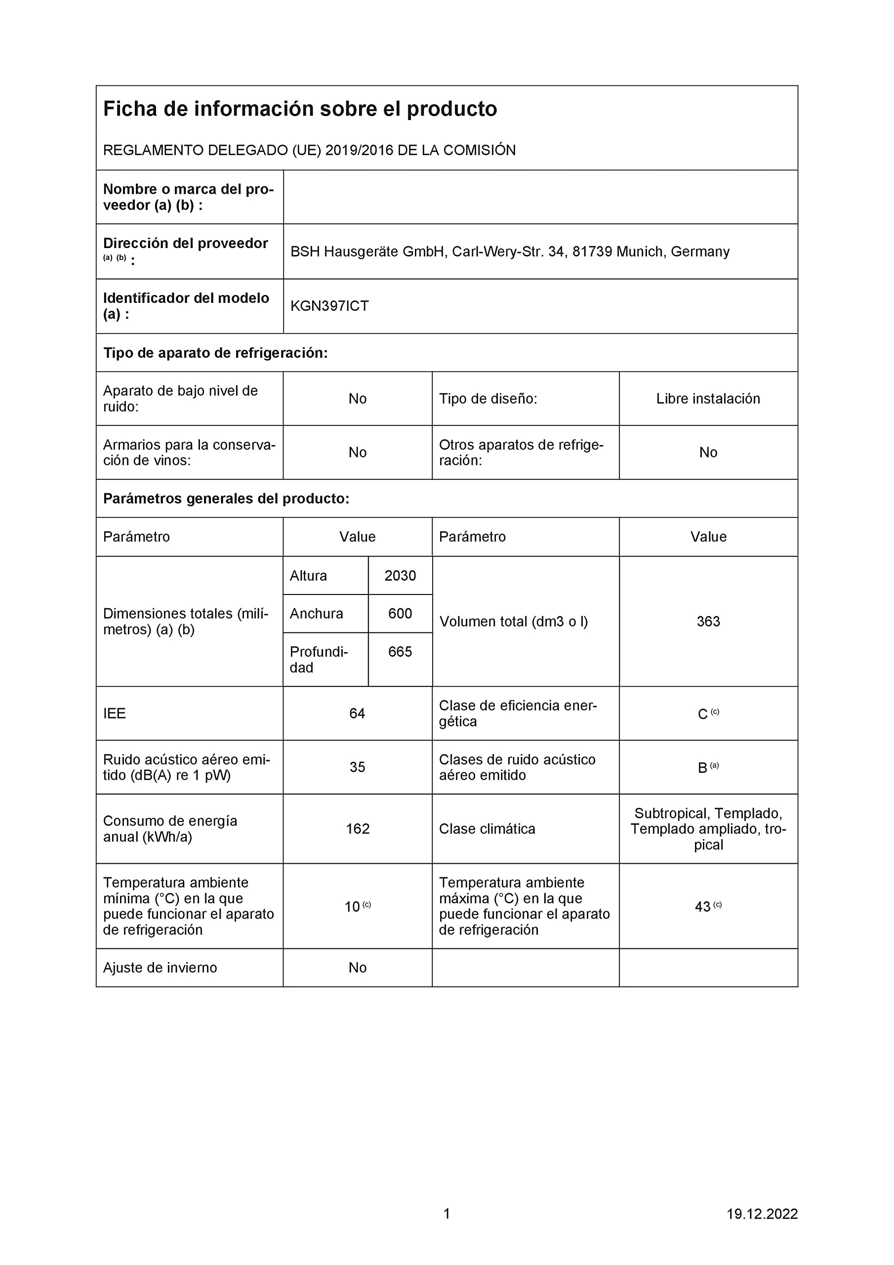 Bosch, Frigorífico combinado, Serie 4, Total No Frost, Inox, KGN397ICT | Olvídate de descongelar y mantén tus alimentos frescos por más tiempo.