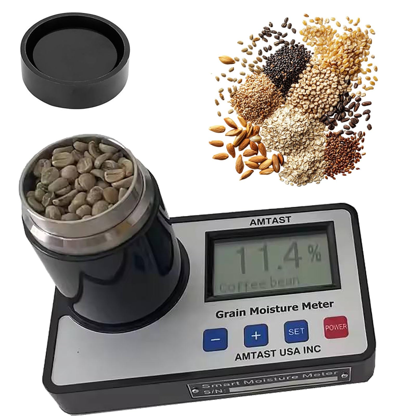 Medidor de humedad para granos, trigo, maíz, café, cacao, linaza, soja, arroz, frutos secos, herramienta de prueba para uso doméstico y agrícola