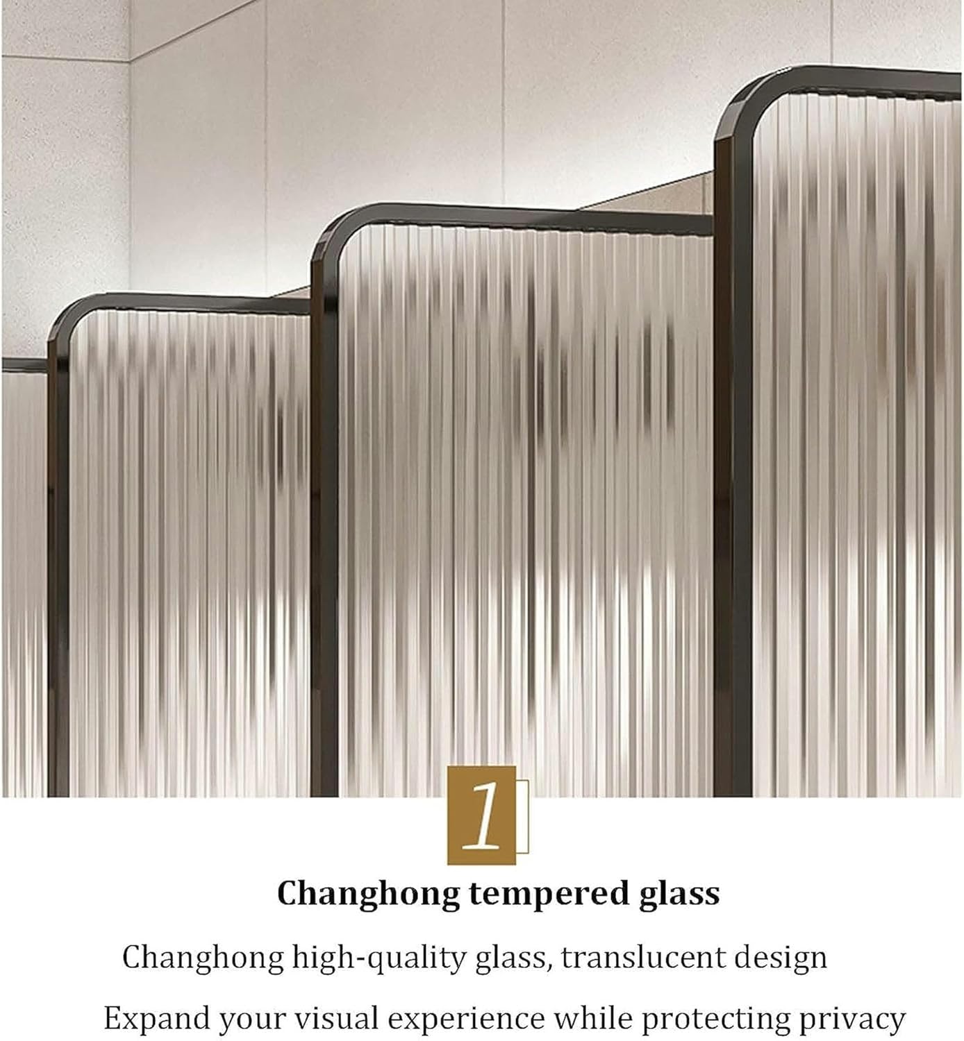 Toilet Partition Wall-Mounted Men Urinal Privacy Screen,Modern Business Public Restroom Urinal Partition Divider Screen Toilet Partition,Anti-Rust Stainless Steel Frame and Glass Panel-1