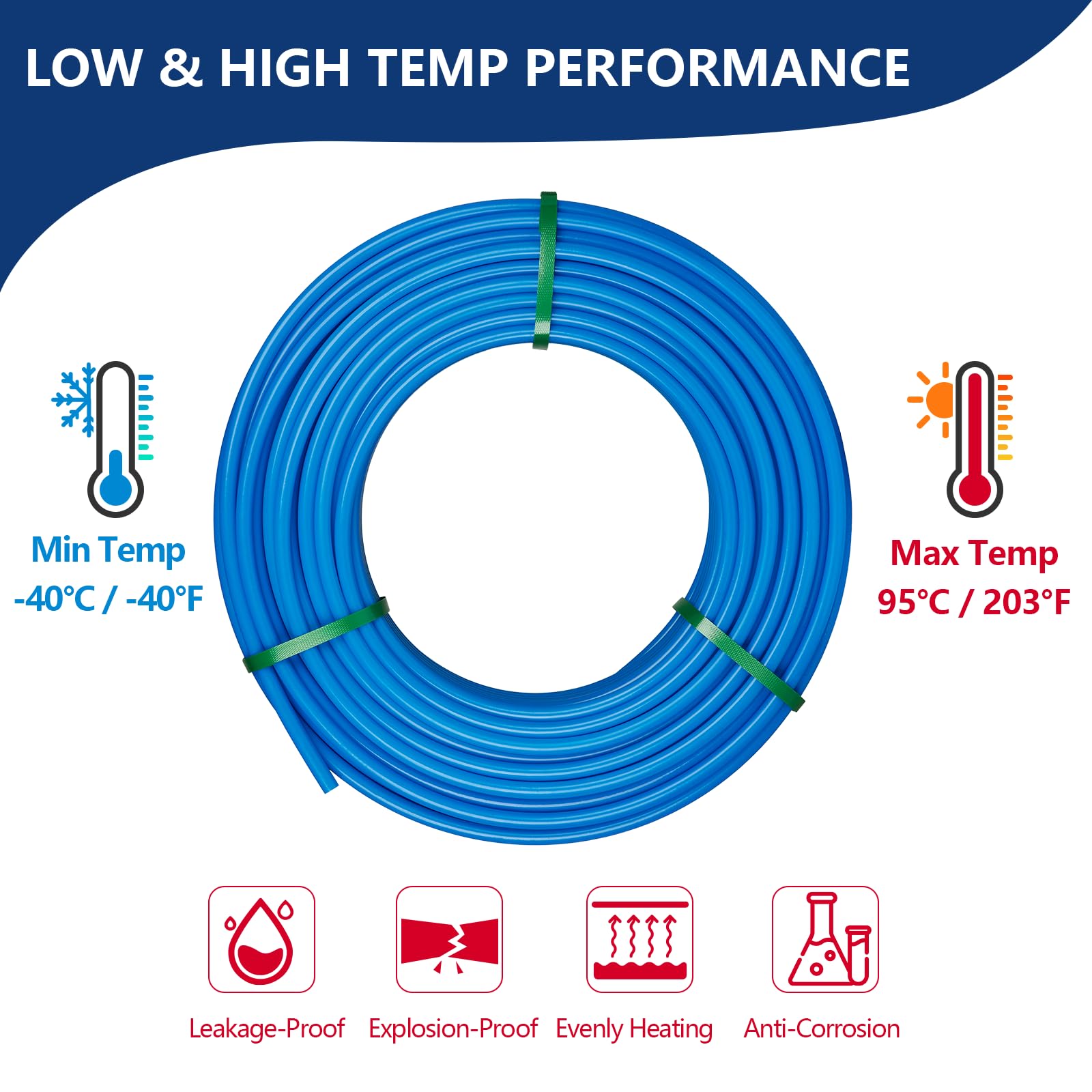 Amazon.com: 1/2 Inch HeSun PEX-B Pipe, 200 Feet Pex B Tubing in