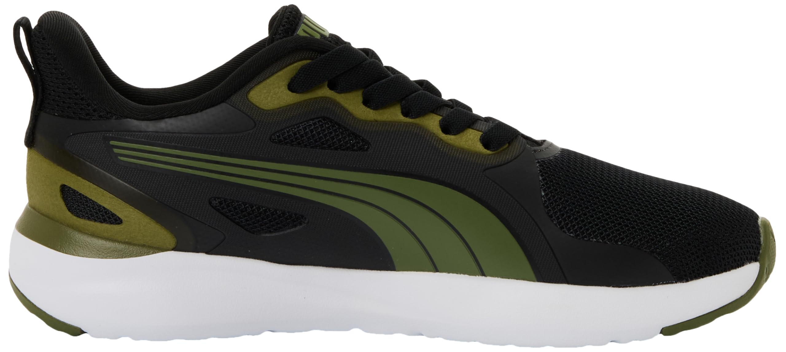 Puma Unisex Softride Cosmic Street Sliptech Sneaker, Schwarz-Olivgrün, 37.5 EU, Puma Schwarz, Olivgrün, 37.5 EU – Ansicht 4