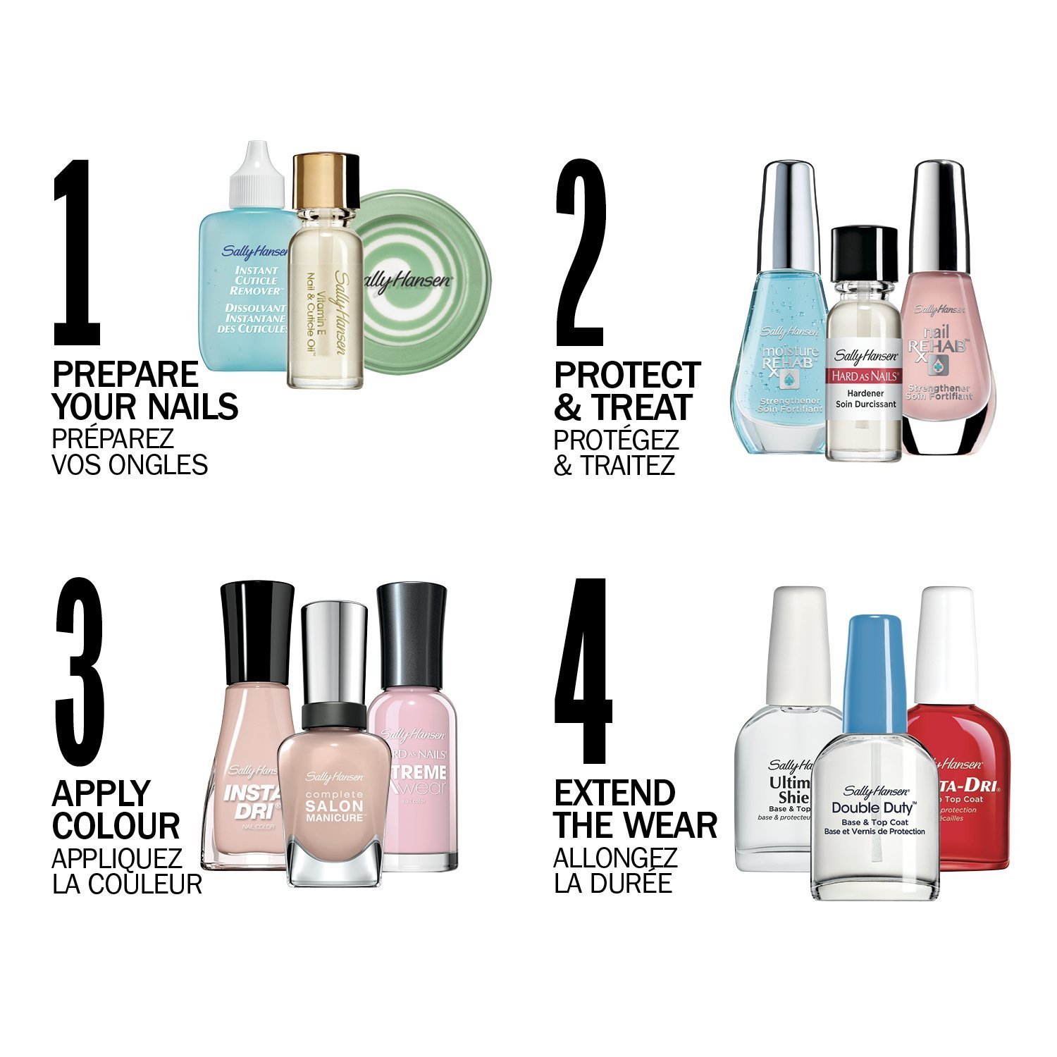 Sally Hansen Insta-Dri Anti Chip Top Coat 13.3ml, Clear, 13.3 ml (Pack of 1) - Image 4