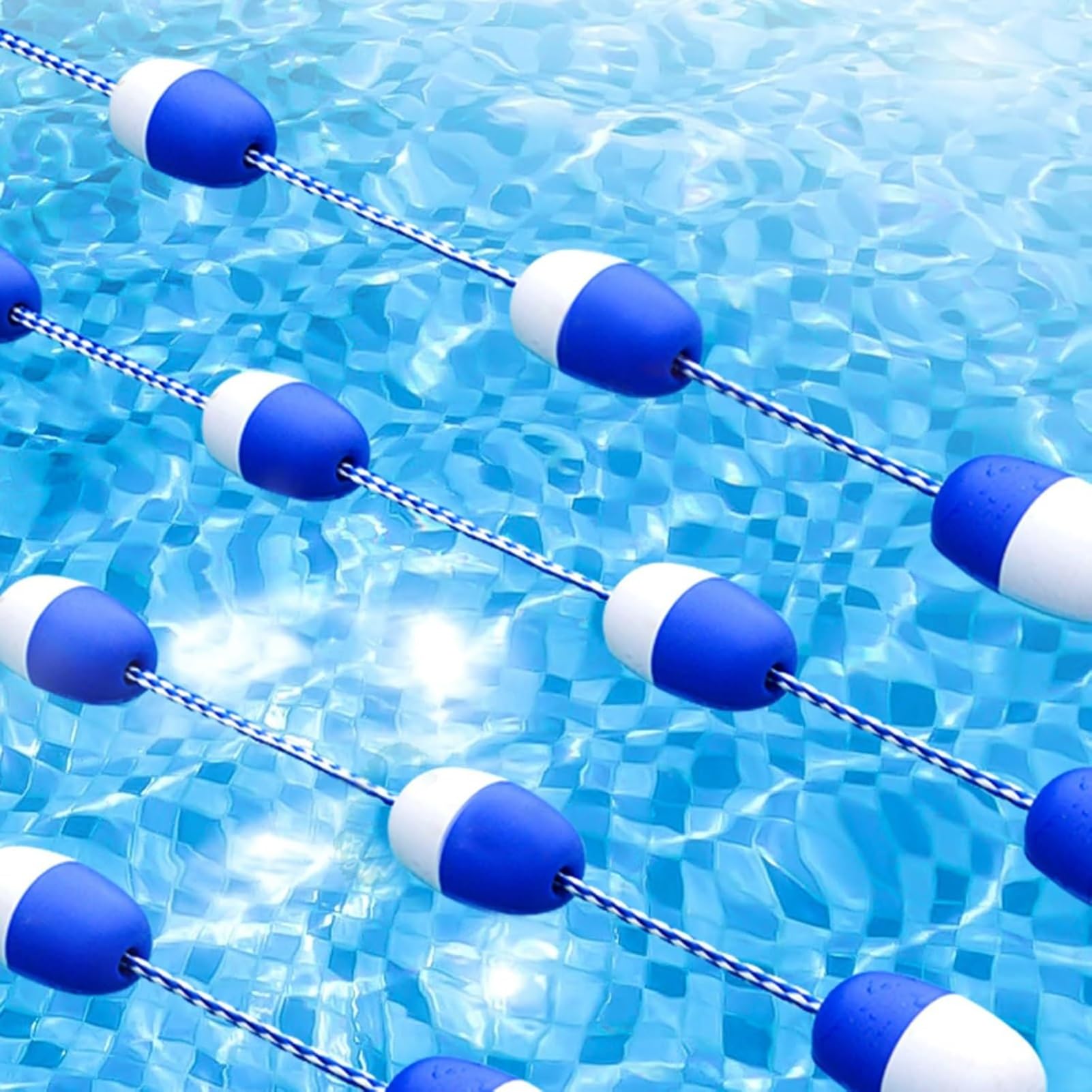 Accessoires de piscine durables ligne de bouée flottante compétition 10m