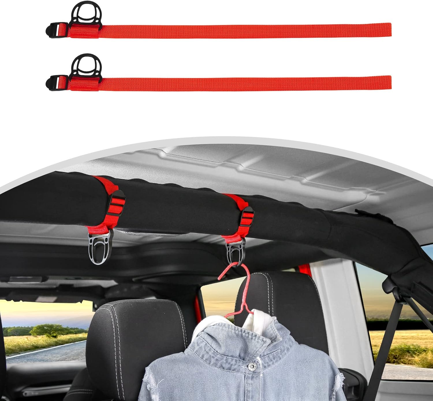 CheroCar Roll Bar Coat Hanger Clothes Hook for Jeep Jamaica Ubuy