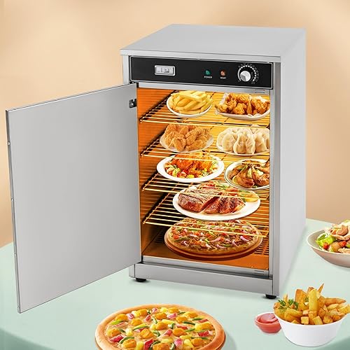 Miniatura 2 de Hot Box Food Warmer,5-Shelf Electric Commercial Warming Oven,600W Countertop Heated Holding Cabinet,Stainless Steel Food Warmer Cabinet for Storing
