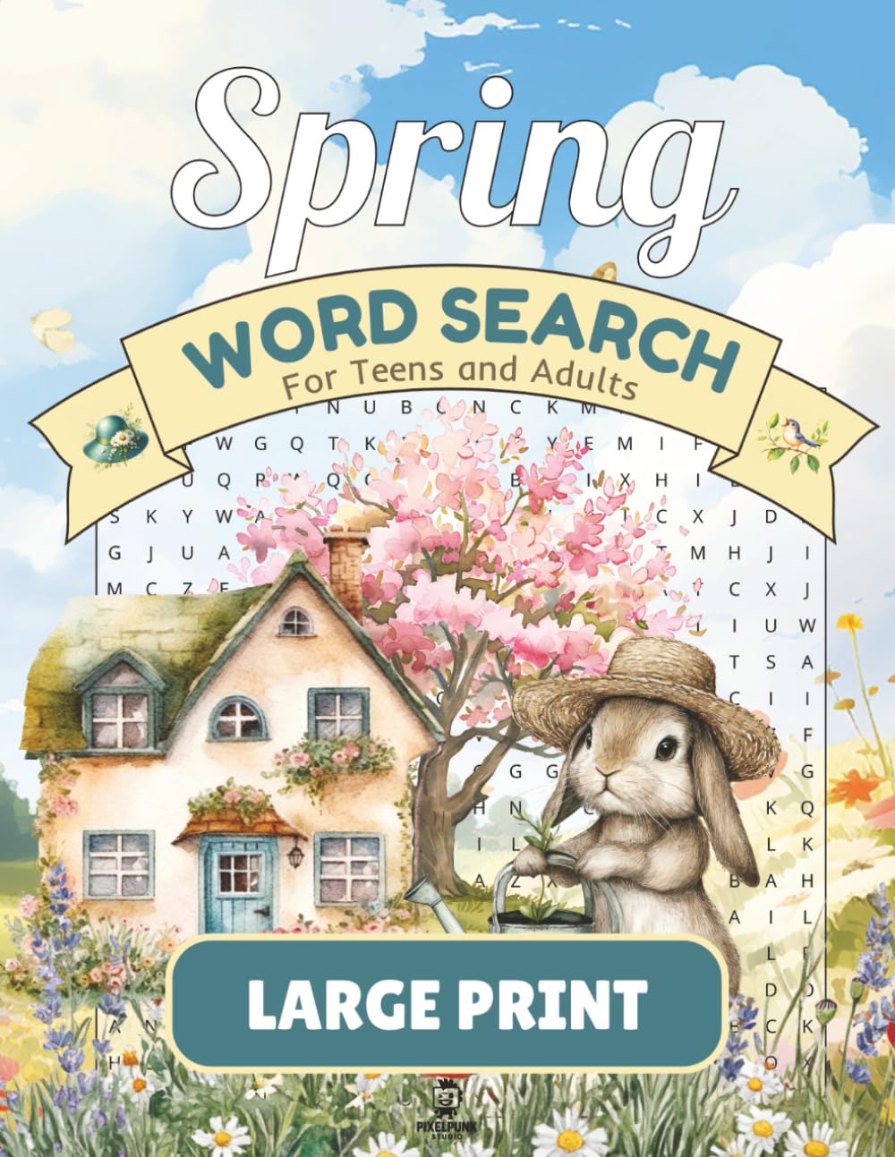 Fresh Blooms, Spring Word Search Book for Adults and Teens – Large Print: Relaxing and Fun Spring Word Search Puzzles in Large Print – Colourful ... Puzzles for Teens, Adults, and Seniors)