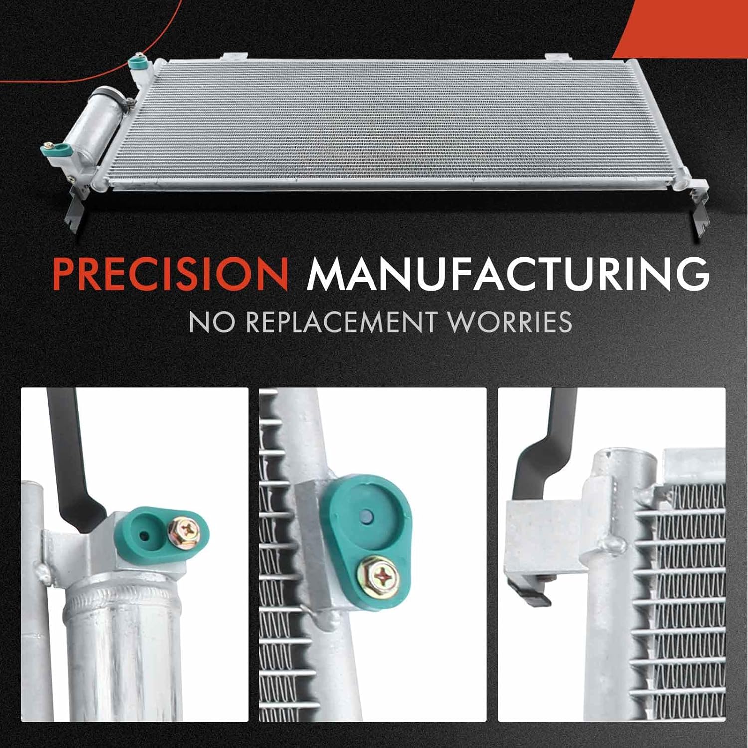 A-Premium A/C Condenser Replace# 7812A172 - Compatible with 2004-2011 Mitsubishi Endeavor V6 3.8L