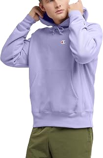 Mens Hoodie, Reverse Weave Fleece Comfortable Pullover Sweatshirt for Men, C Logo