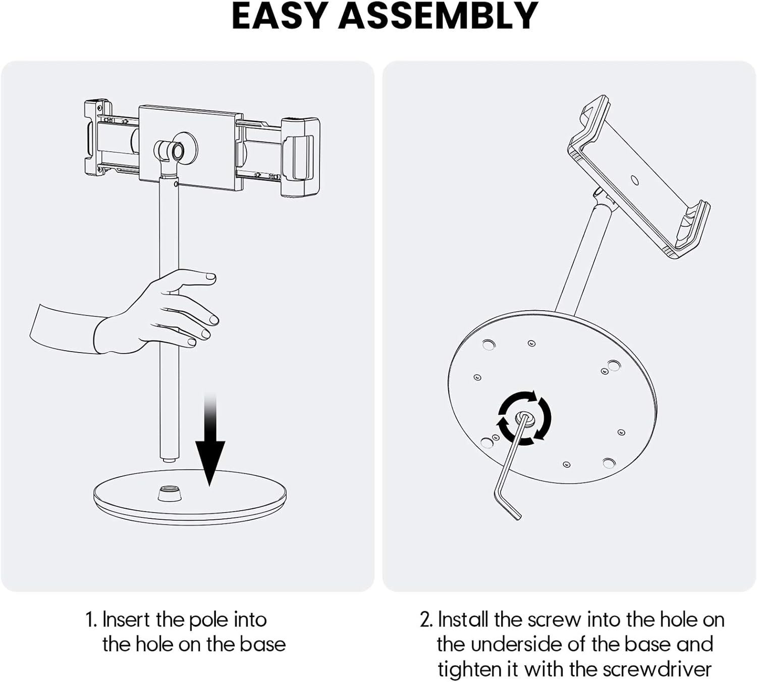 Flash Sale Buy 1 get 1 AboveTEK Tablet Stand Holder, 360 Swivel Angle Height Adjustable Cell Phone Holder for Desktop, Aluminum iPad Mount Fits 4.5-13.5 Tablet/Phones Such as iPhone Samsung, iPad, Switch, Kindle(White) Black Friday Clearance AboveTEK Tablet Stand Holder, 360 Swivel Angle Height Adjustable Cell Phone Holder for Desktop, Aluminum iPad Mount Fits 4.5-13.5 Tablet/Phones Such as iPhone Samsung, iPad, Switch, Kindle(White)
