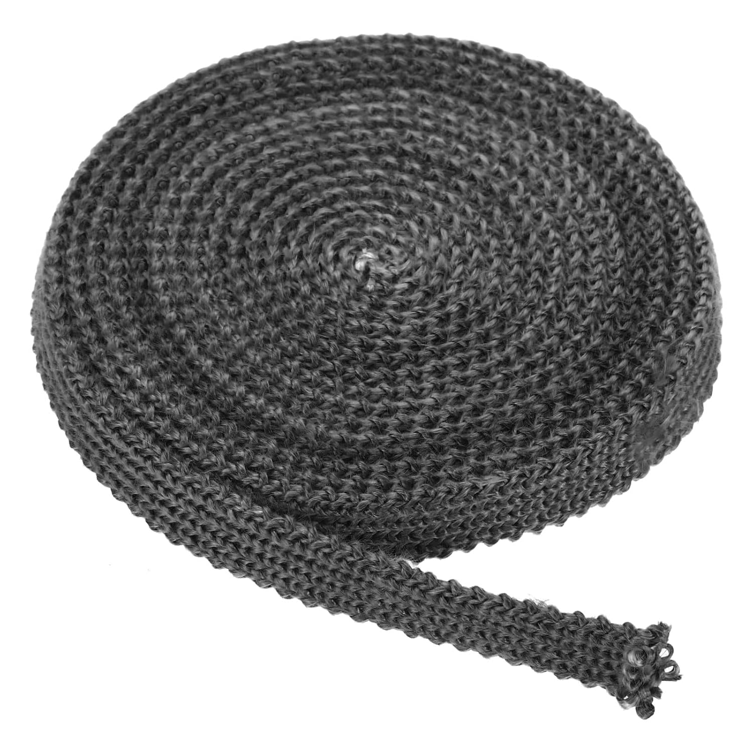 Graphite Fiberglass Wood Stove ket - 1"x1/8"x118" Seal Rope, Durable & Heat-Resistant, Black(5/8inx1/8inx118in)