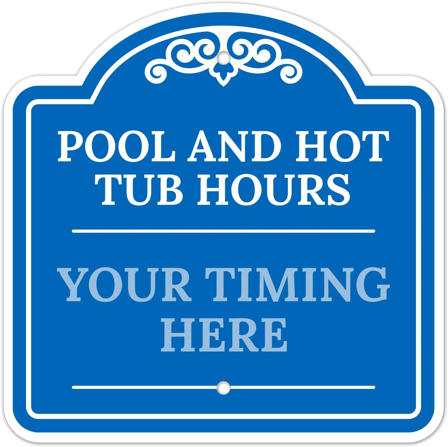 Sigo Signs, Custom Pool Sign Personalized Pool and Hot Tub