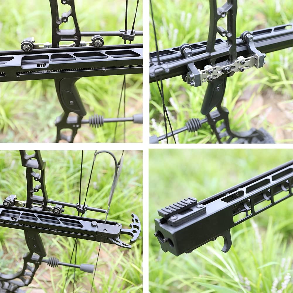 Archery Rapid Bow Shooter Steel Ball Launcher Steel Ball Track Launcher Bow Compound Recurve Bow Launching Orbital 15mm Steel Ball Shooting Accessory