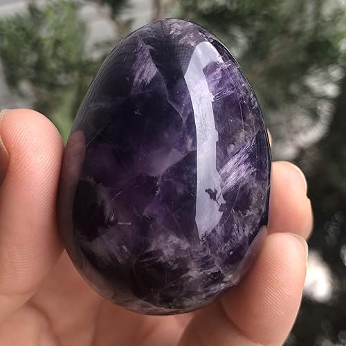 Miniatura 2 de favoramulet Huevo de piedra pulida para el día de Pascua, palmabolsillopreocupación Enegry cristal curativo, figura de esfera Fengshui, jade verde,