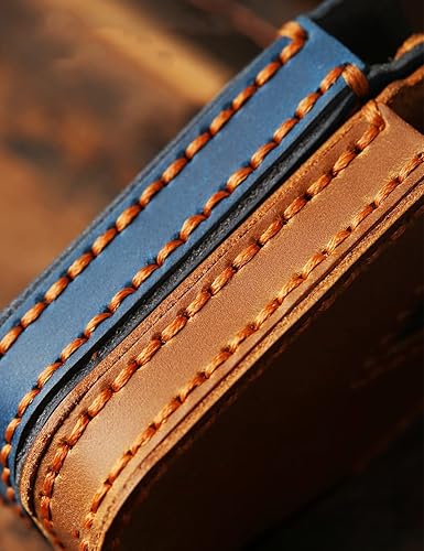 Miniatura 2 de ontto Funda para llave de BMW, funda de cuero para llave BMW X1 X3 X5 X6 1 2 5 7 Series, Marrón