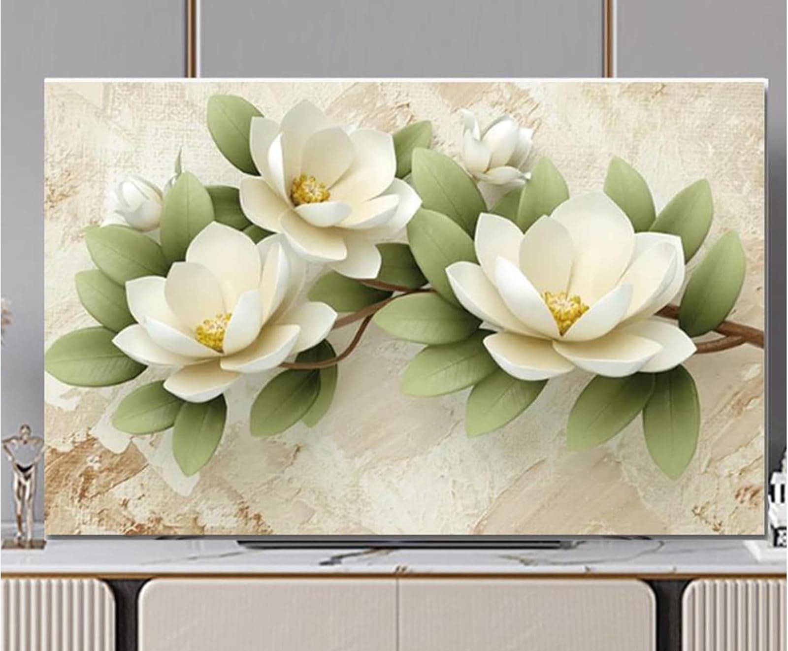 ,009,80in(188 * 110cm),Funda Protectora Decorativa para TV, A Prueba De Polvo Y Resistente A Los Arañazos para Televisores Planos Y Curvos De 32 A 80 Pulgadas, Decoración Universal para El Hogar.