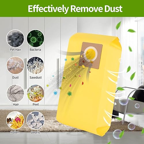 Miniatura 5 de AH10243 - Paquete de 15 bolsas de vacío desechables de repuesto para aspiradora Hoover Commercial CU2 CH54013 CH54015 CH54113 CH54115 repuesto parte