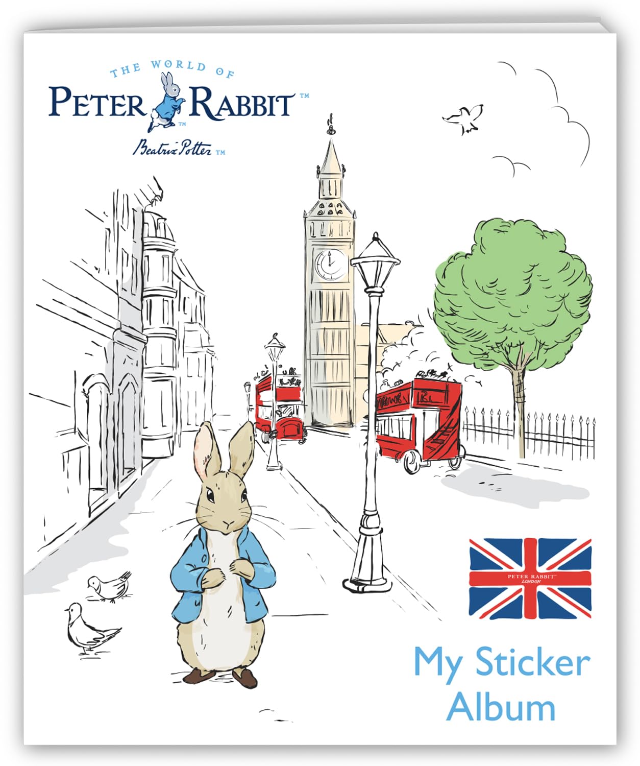Peter Rabbit Sticker Collection and Album, Featuring London Scenes, Blue - Image 3