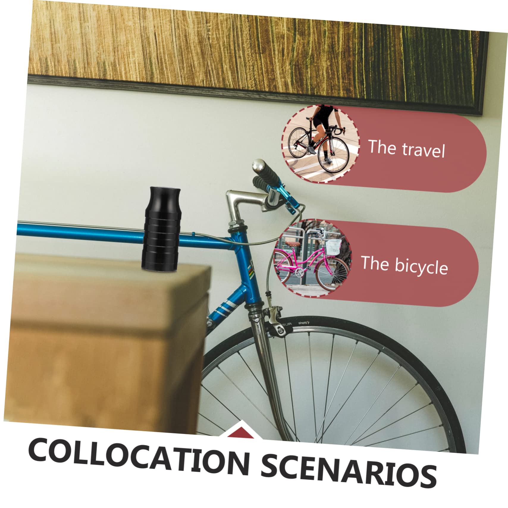 balacoo 2Pcs Aluminum Alloy Quick Release Axle Lamp Holder for Bike Wheel Hub Compatible with Quick Release Bikes Durable and Space Saving Design