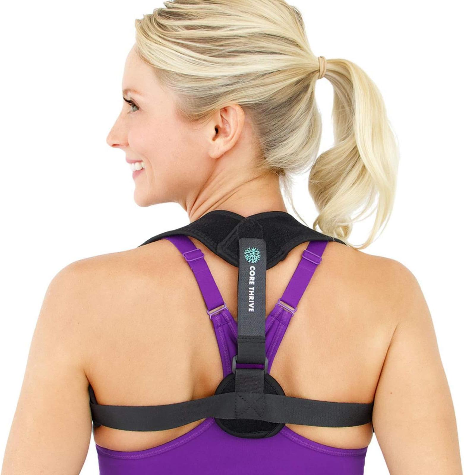 Posture Brace for Women & Men - Comfortable and Easy to Use Upper Back Posture Corrector for Thoracic Kyphosis, Scoliosis, and Neck Pain Relief - Improve Posture and Align Your Spine, Fits Chest Sizes 28"-48"
