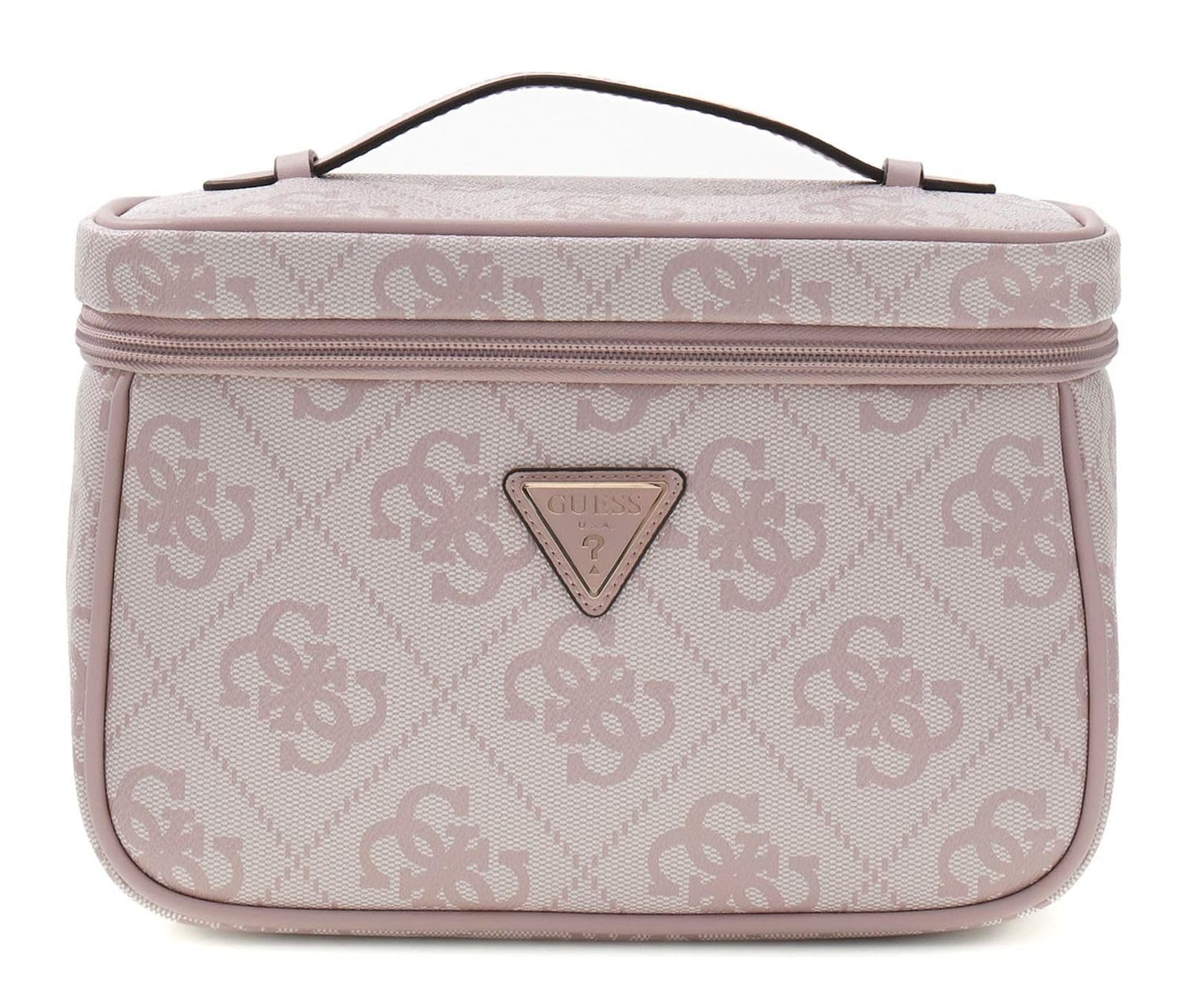 GUESS Kosmetiktasche Toiletry Train Case Orchid Logo Altrosa