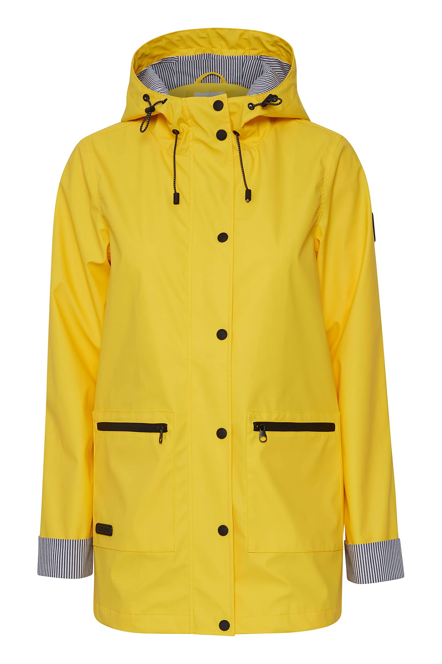 OXMO OXBecky Damen Regenmantel Regenjacke Übergangsjacke mit Kapuze