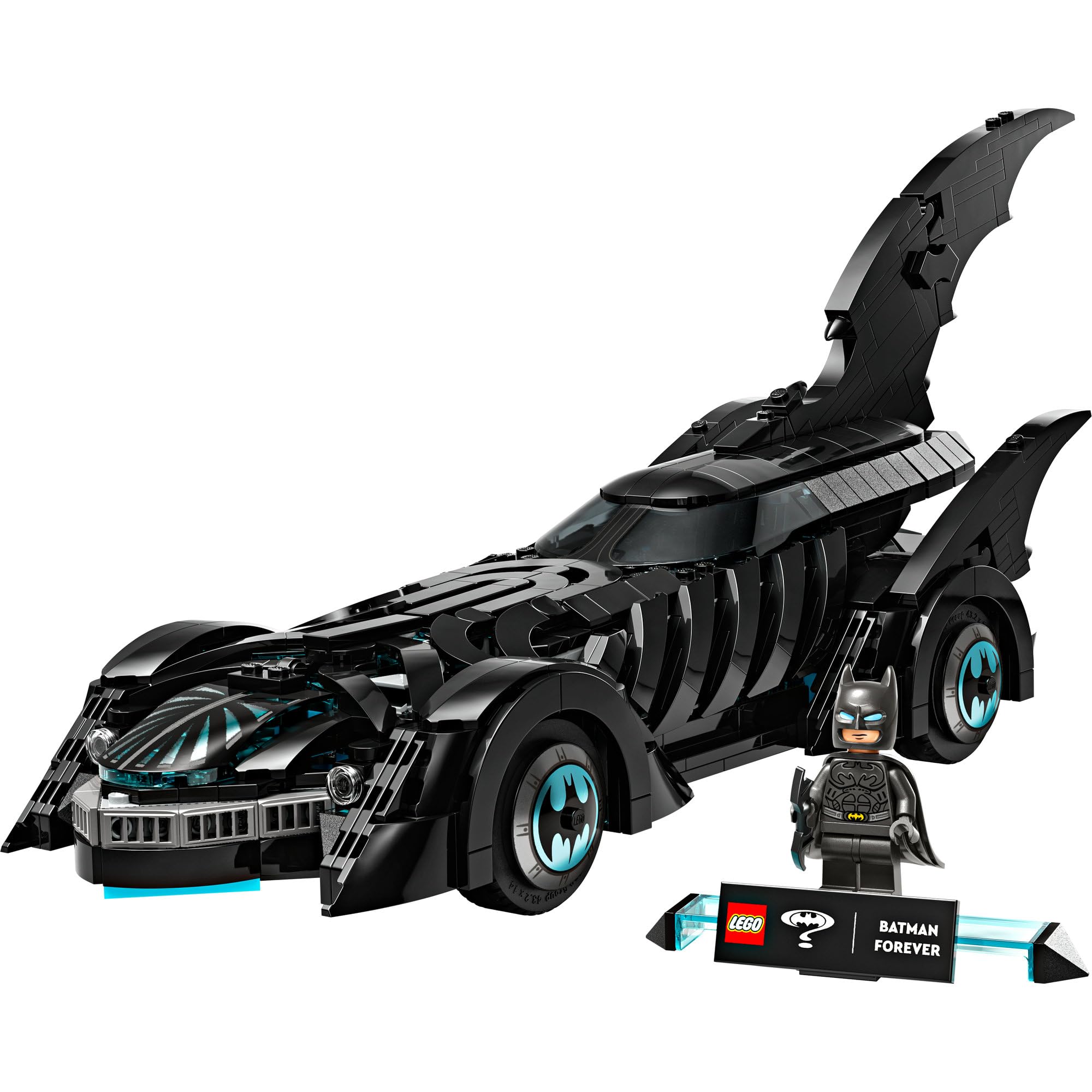 LEGO DC Batman: Batmobil Batman Forever, prezent dla nastolatków, zabawka konstrukcyjna z modelem pojazdu, zestaw kolekcjonerski z minifigurką dla fanów superbohaterów, dla chłopca i dziewczynki 76304