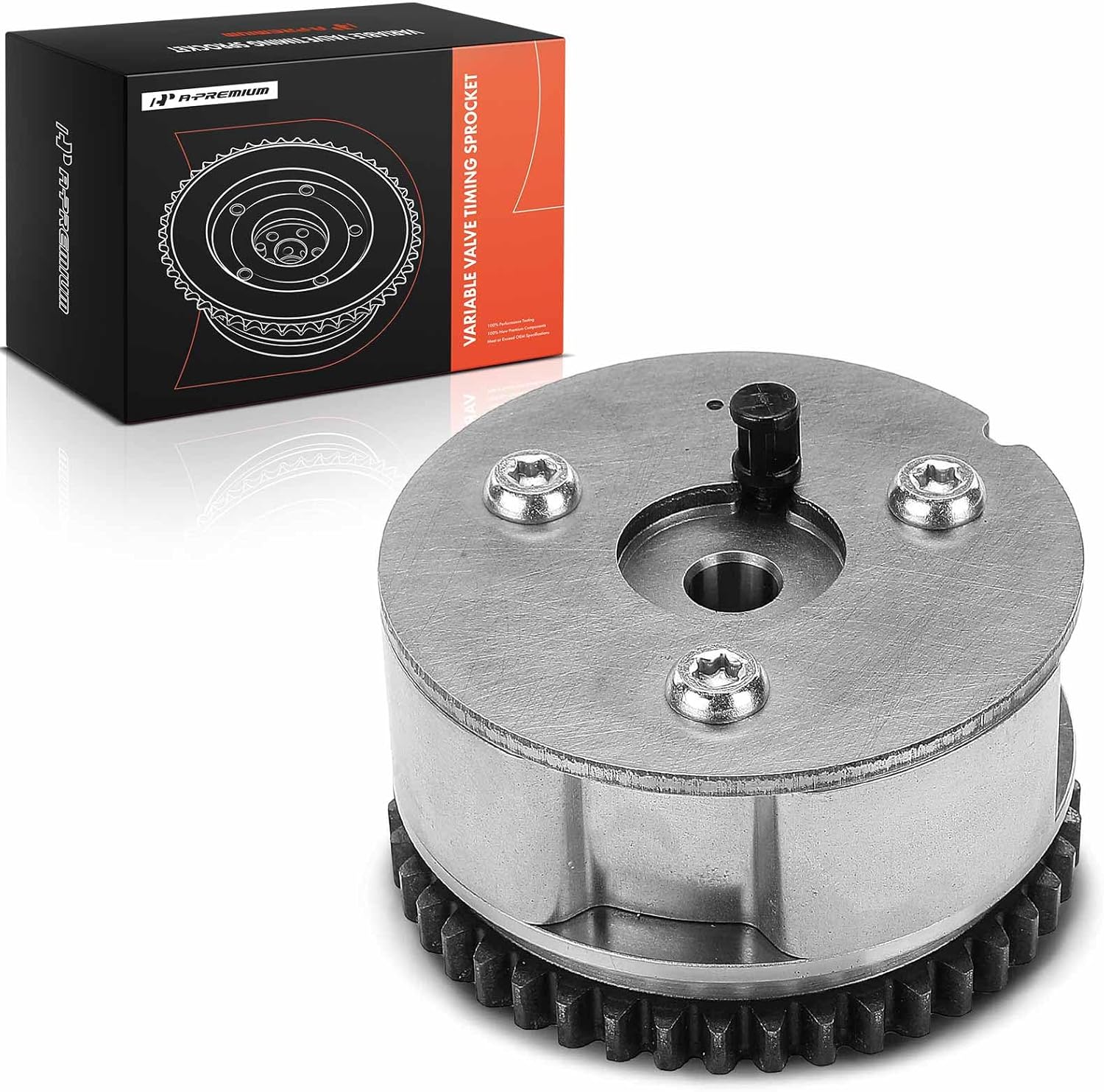 A-Premium Intake Engine Variable Valve Timing VVT Sprocket Gear Camshaft Phaser Adjuster Compatible with Nissan Versa 2016-2020, Versa Note 2015-2019, 1.6L, Replace# 13025ED000