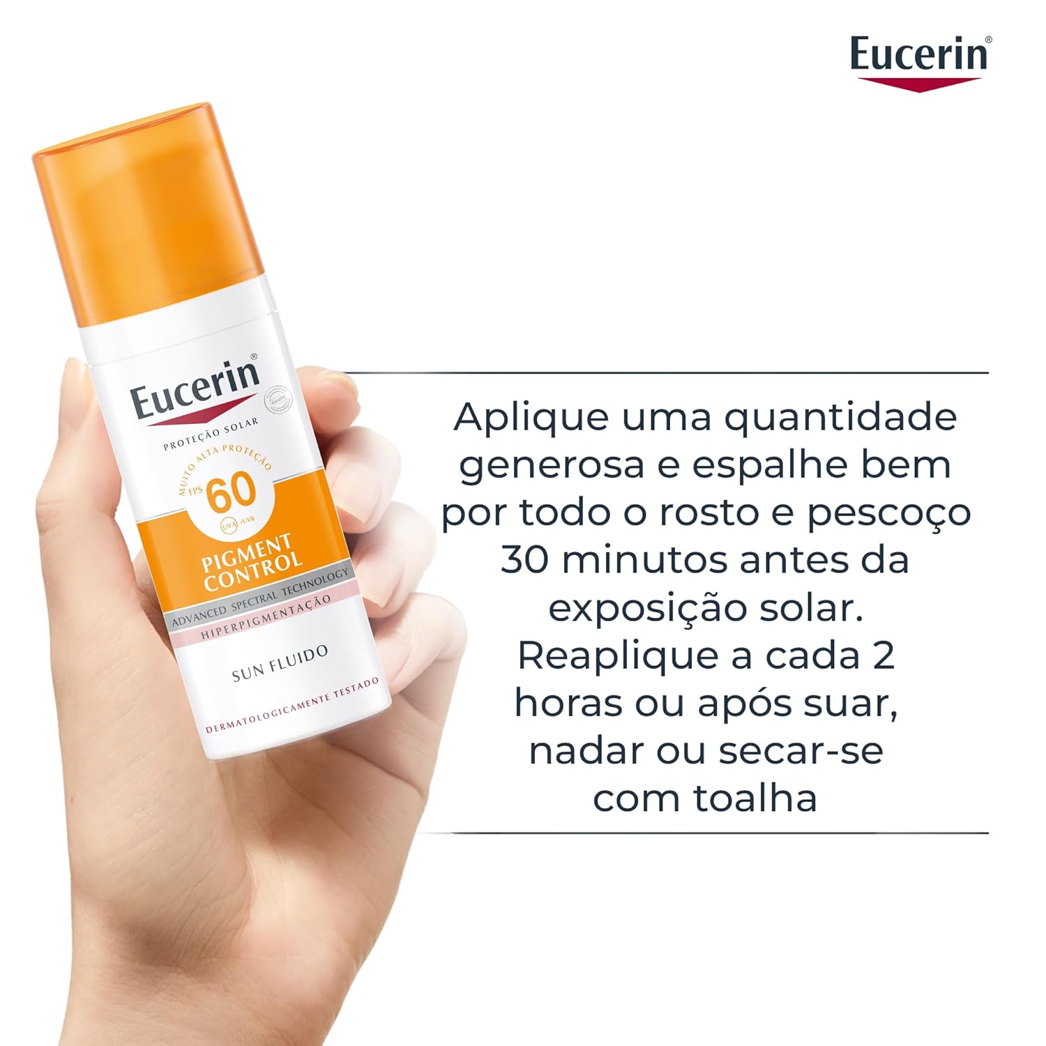 EUCERIN Protetor Solar Facial Antimanchas FPS 60 50ml, Pigment Control, Clareador, Proteção UVA, UVB e Luz Visível, Thiamidol em promoção! Veja a oferta e mais achadinhos de Proteção Solar 9 Hoje é o melhor dia para comprar EUCERIN Protetor Solar Facial Antimanchas FPS 60 50ml, Pigment Control, Clareador, Proteção UVA, UVB e Luz Visível, Thiamidol com aquele preço maroto! Promoção! Aproveite a oferta! 9