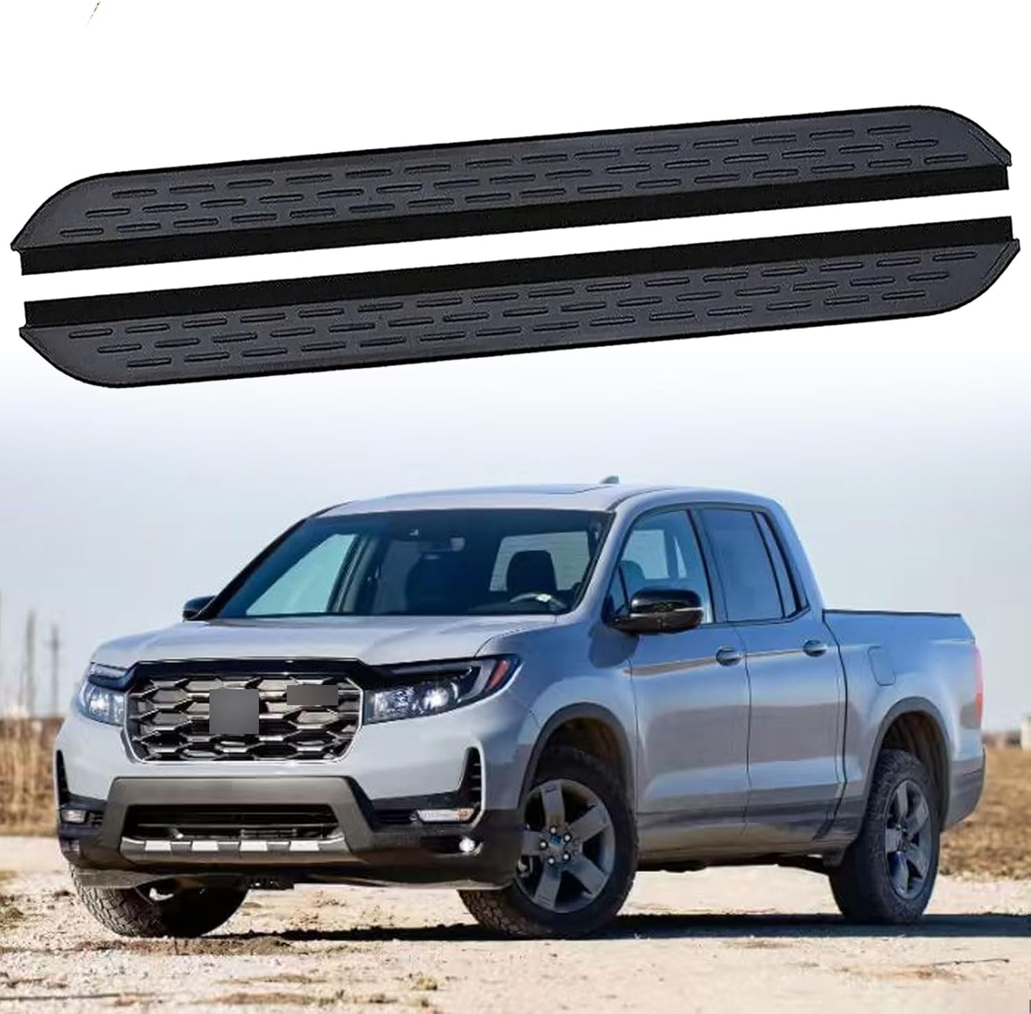 2PCS Running Boards Compatible with Honda Ridgeline 2017 2018 2019 2020 2021 2022 2023 2024 2025 Side Steps Running Board Nerf Bar Pedal with Brackets