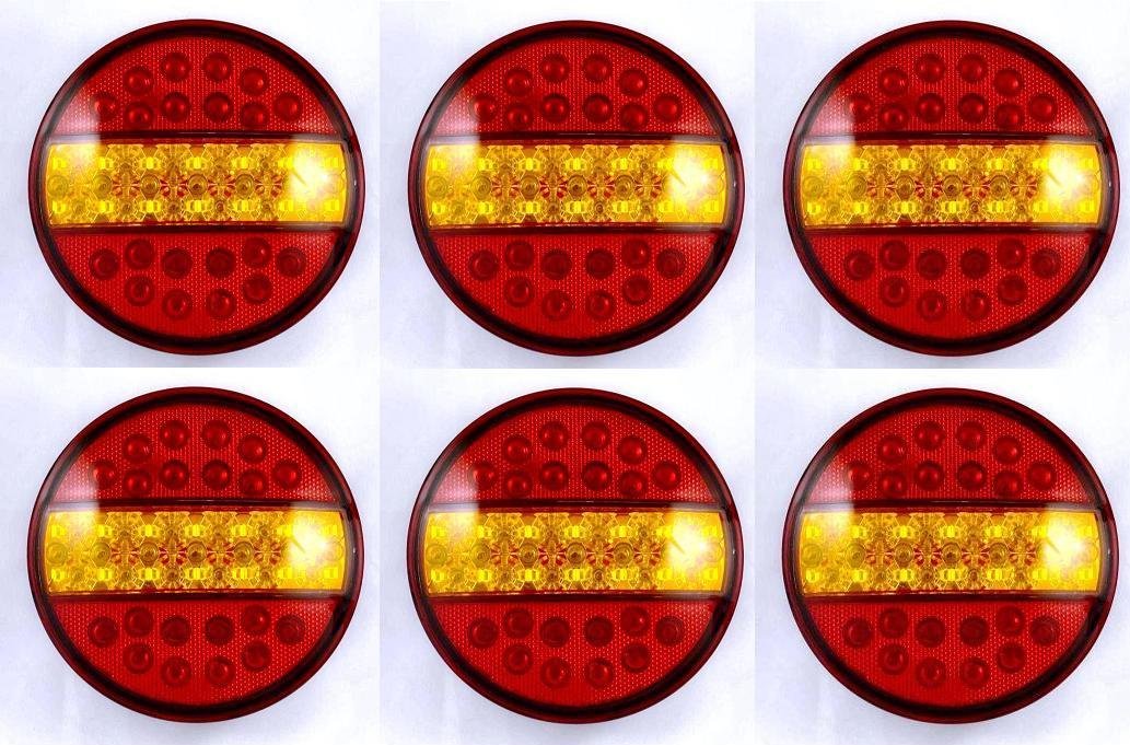 6 x 24 V Hamburger uniwersalne tylne światła obrysowe LED lampy ciężarówki przyczepa przyczepa przyczepy traktora podwozie