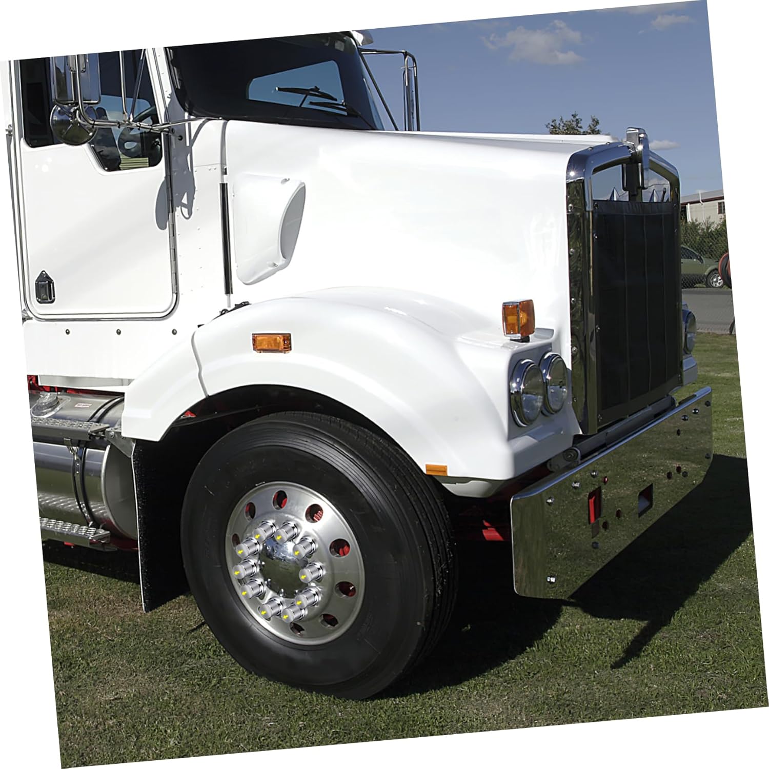 Gatuida 20pcs Wheel Lug Nut Covers Truck Accessories for Trailers Protects Wheel Nuts from Damage Easy Installation