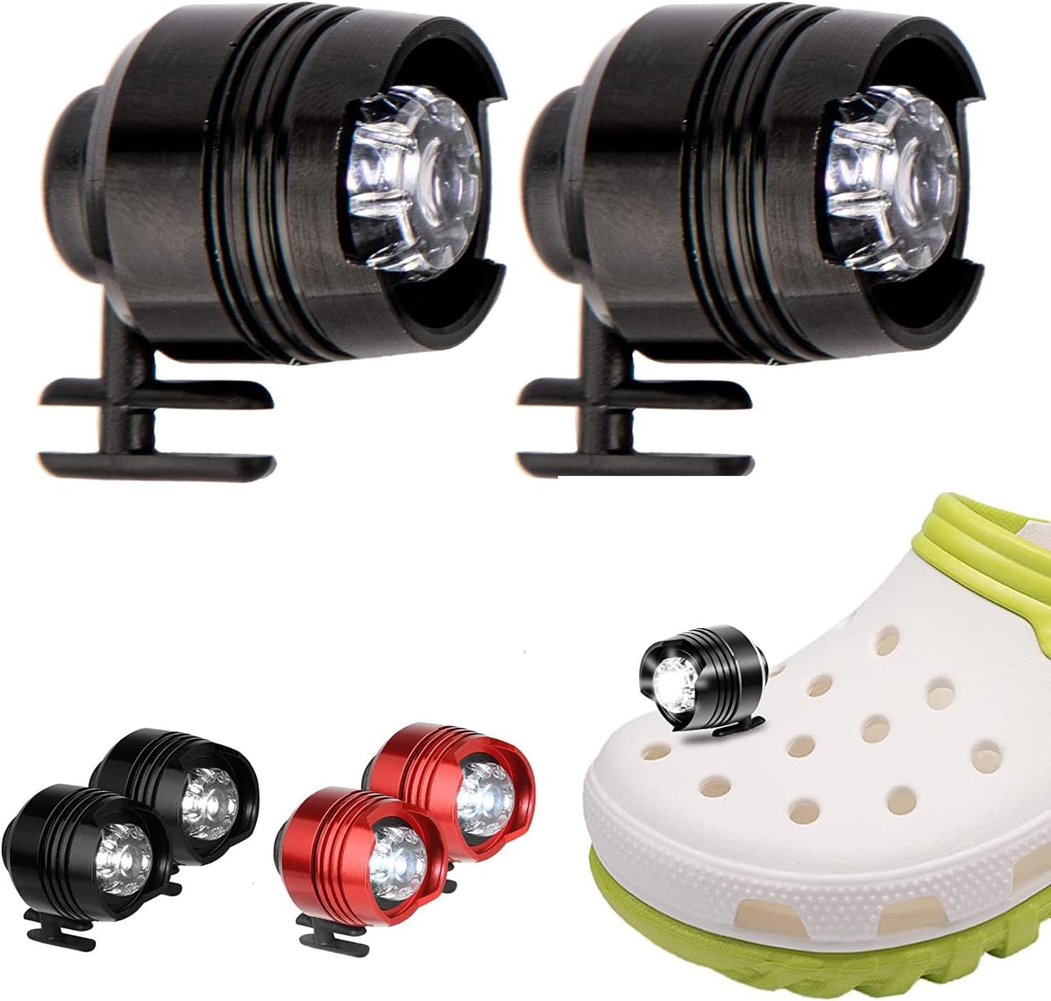 Headlights for Crocs, Croc Accessories Shoe Lights, 2 Pack