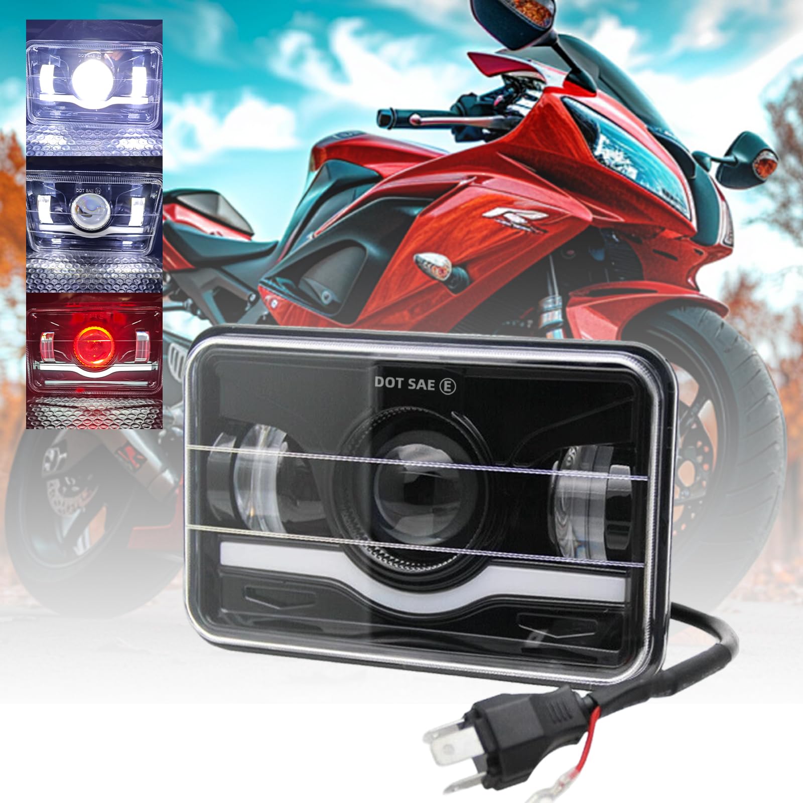 Amazon.com: DMEPUGI Motorcycle Headlight Fit for YAMAHA TW200/DT