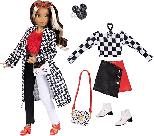 Miniatura 2 de Disney ILY 4Ever Muñecas Cruella de 11.5 pulgadas de alto con 13 puntos de articulación, dos trajes completos para mezclar y combinar y anillo de