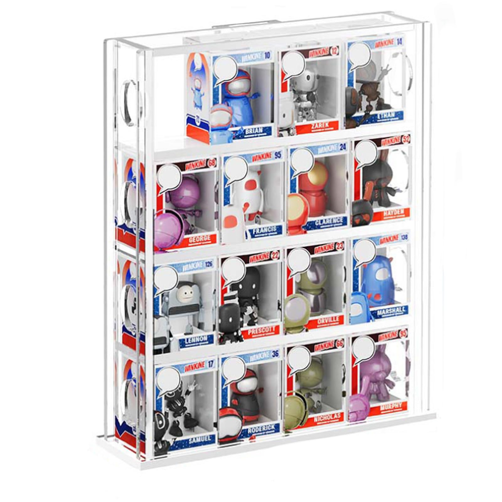 Présentoir mural en plexiglas transparent pour décorer votre salon avec vos mini figurines