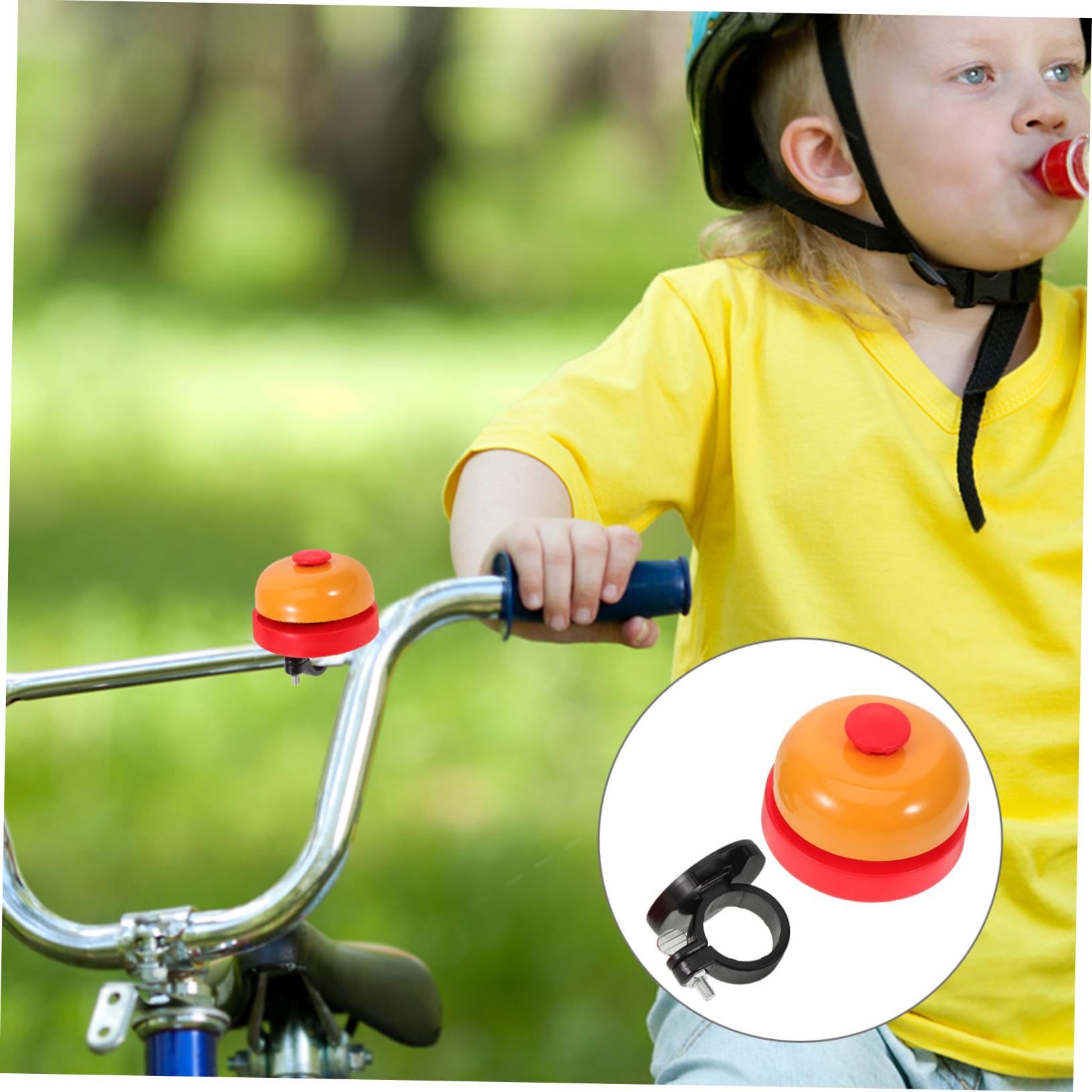 Toddmomy Die Glocke Fahrradklingel Tür Kindergriff Kinderfahrrad Lichtklingel Erwachsene Laute Fahrradklingel Ebike Horn Bergklingel Laute Klingel Verstellbare Klingel Rack Pedale Sitz