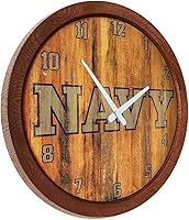 Vista 22 de The Fan-Brand NCAA Oklahoma Sooners: Faux Barrel Top Wall Clock Sports Team Bar Sign Décor - Home Man Cave, Party Decoration - Made On Demand
