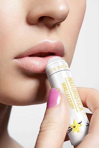 Miniatura 5 de Set de regalo natural de bálsamo labial de Naturistick, el mejor bálsamo curativo para labios secos y agrietados, con aloe vera, vitamina E y aceite