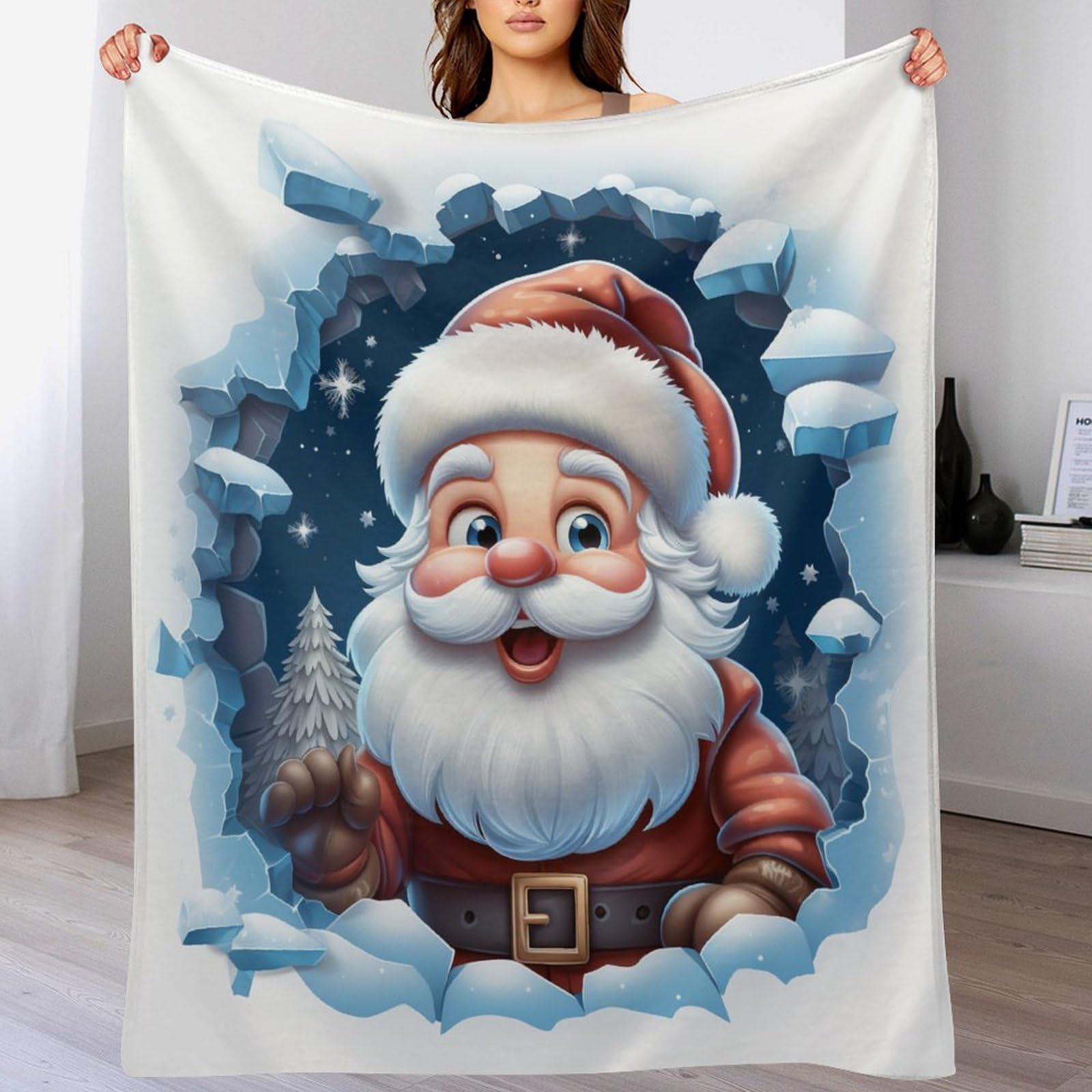 Manta de franela suave para el frío en cama y sofá familiar