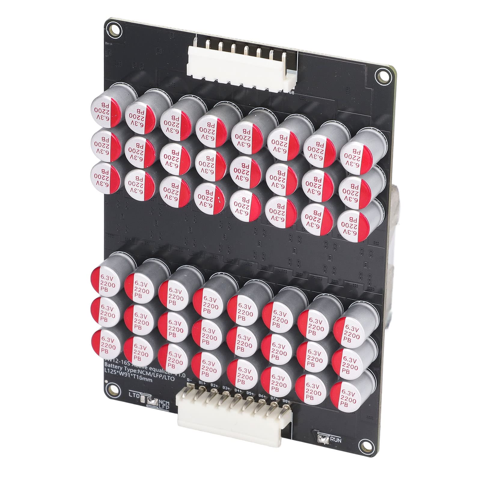 Duokon Batterieaktiver Equalizer, Lithiumbatterie Batteriebalancer Stromversorgungszubehör Stromwandler Balancer Board Universal Energy Transfer Balancer 12‑16S für LTO LPO LFP 1,8 V‑4,5 V